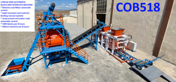 COBMAC COB 518 Block & Interlock Machine COBMAC COB 518 Block & Interlock Machine